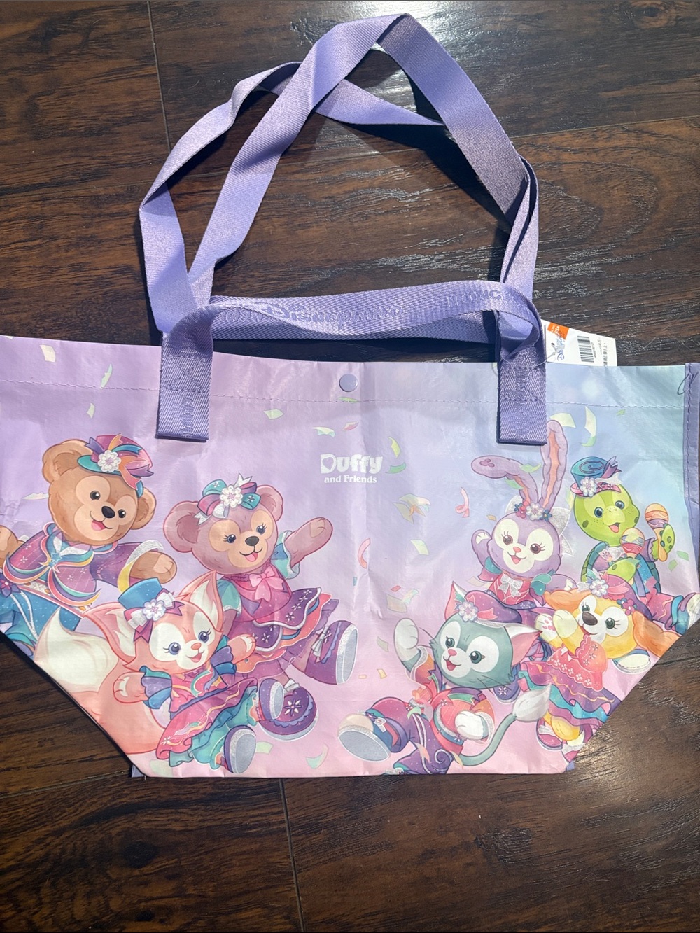 Disneyland Hong Kong Exclusive 20th An Duffy & Friends Reusable Shopping Bag-NEW - Picture 1 of 8
